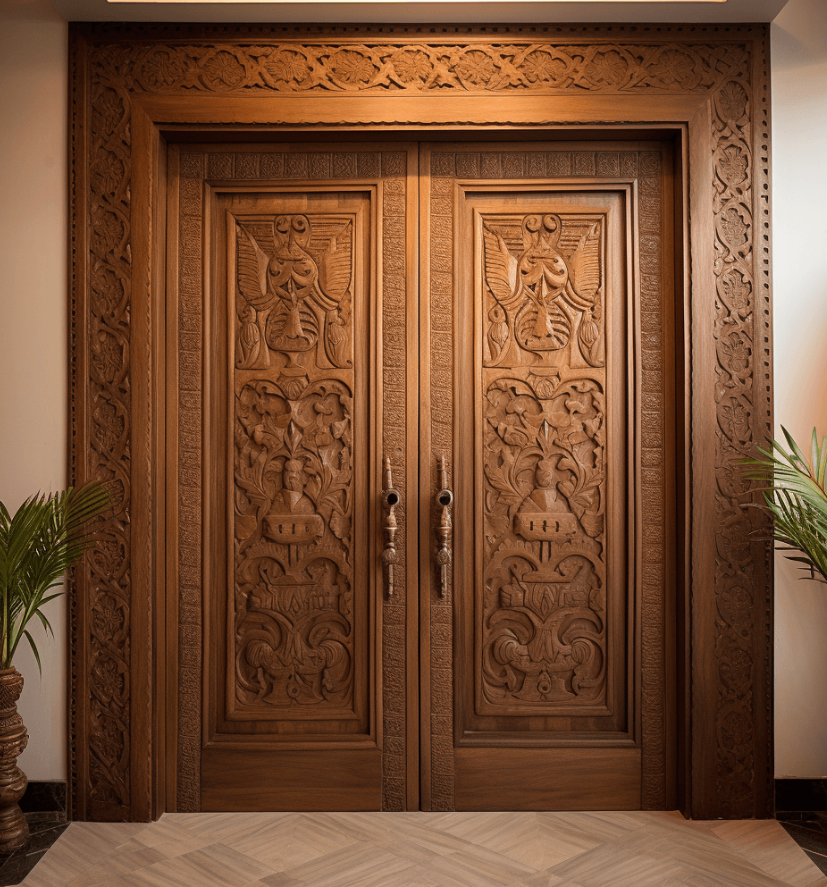 Premium Teak Wood Door